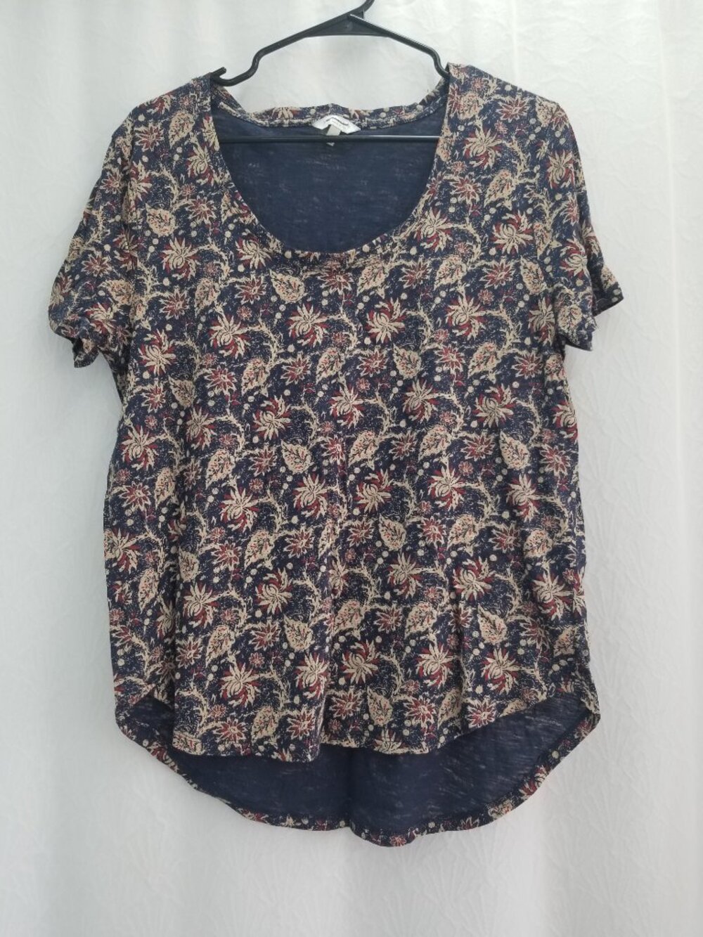 Lucky Brand Floral Blouse Large